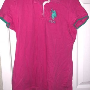 US Polo Assn. Pink Polo
